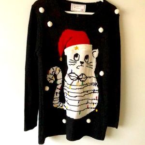 Festive light up Christmas sweater